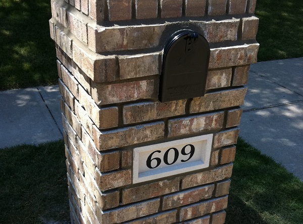 Brick Mailbox in Plano, TX